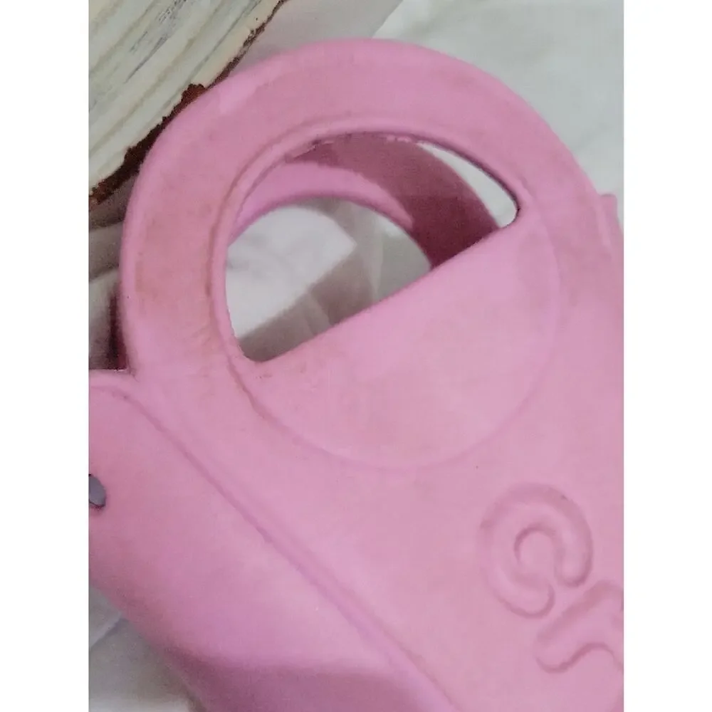 CROCS Kids Pink Waterproof Handle It Rain Boots Sz 12, Outdoor